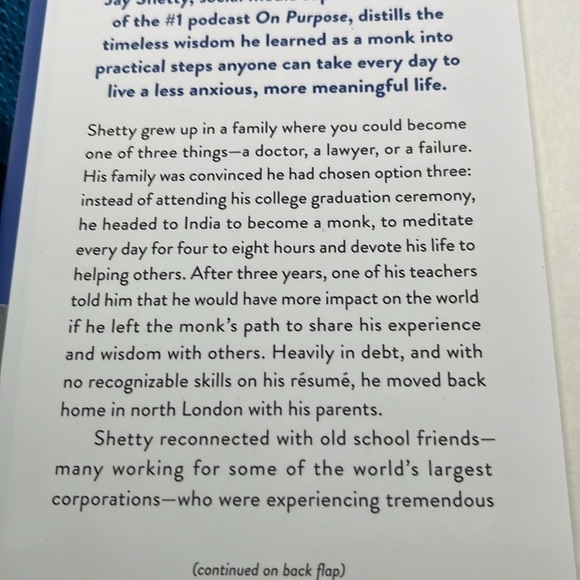 Think Like a Monk: Train Your Mind By Jay Shetty NEW Book hardcover - Picture 2 of 5